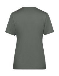 Dunkelgraues V-Shirt Damen